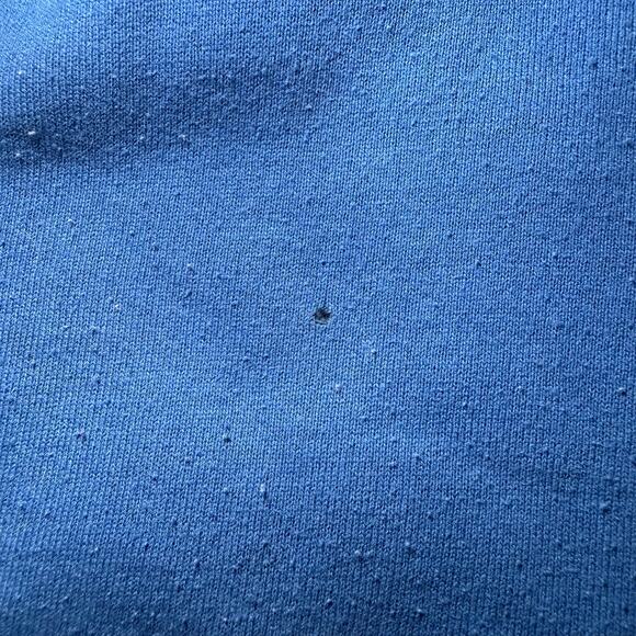 Vintage 70s Russell Athletic Zip Up Hoodie Sweatshirt Pockets USA Made Blue Sz L - Picture 6 of 7